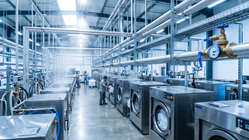 Commercial and hospitality laundry operation